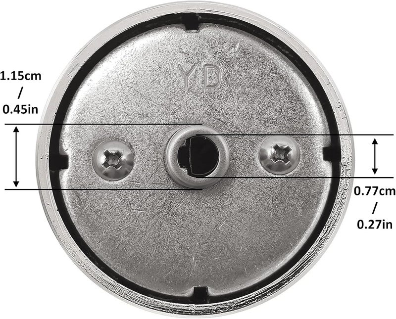 Bioduck DG64-00473A Replacement Stove Knobs for Samsung Stove Oven Gas Range, Reinforcement Metal Collar Durable and Longer Life Oven Knobs Fit Samsung NX58F5700WS NX58H5600SS NX58H5650WS NX58J7750SS (5 Pack) - Image 4